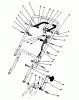 Toro 20101 - Lawnmower, 1991 (1000001-1999999) Ersatzteile HANDLE & THROTTLE CONTROL ASSEMBLY