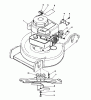 Toro 20181 - 18" Recycler II, 1993 (3900001-3999999) Ersatzteile ENGINE ASSEMBLY