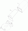 Toro 20192 - Super Bagger Lawn Mower, 2009 (290000001-290999999) Ersatzteile REAR BAG ASSEMBLY