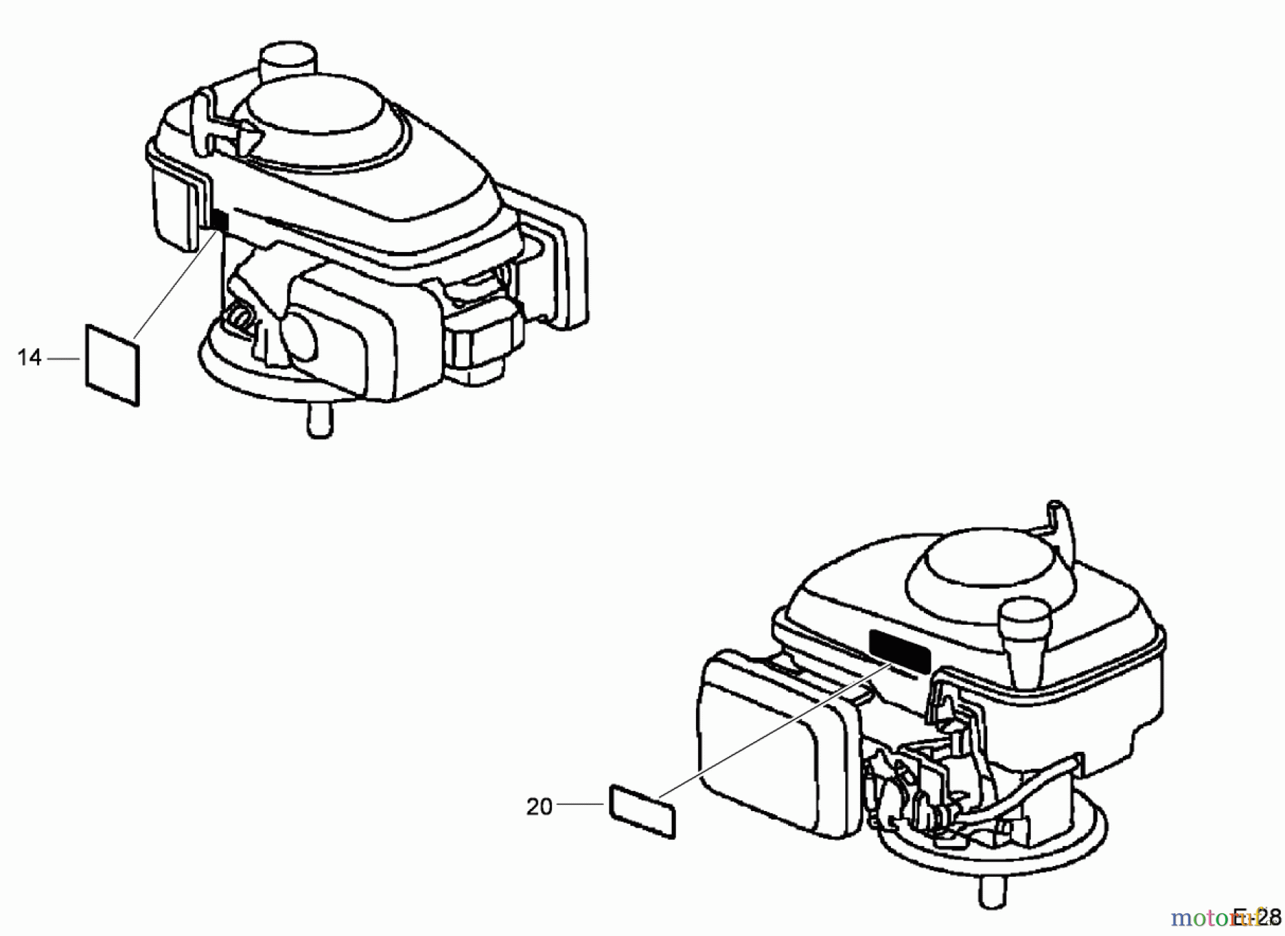  Toro Neu Mowers, Walk-Behind Seite 1 20194 - Toro Super Bagger Lawn Mower, 2009 (290000001-290999999) LABEL ASSEMBLY HONDA GCV160A NBL1
