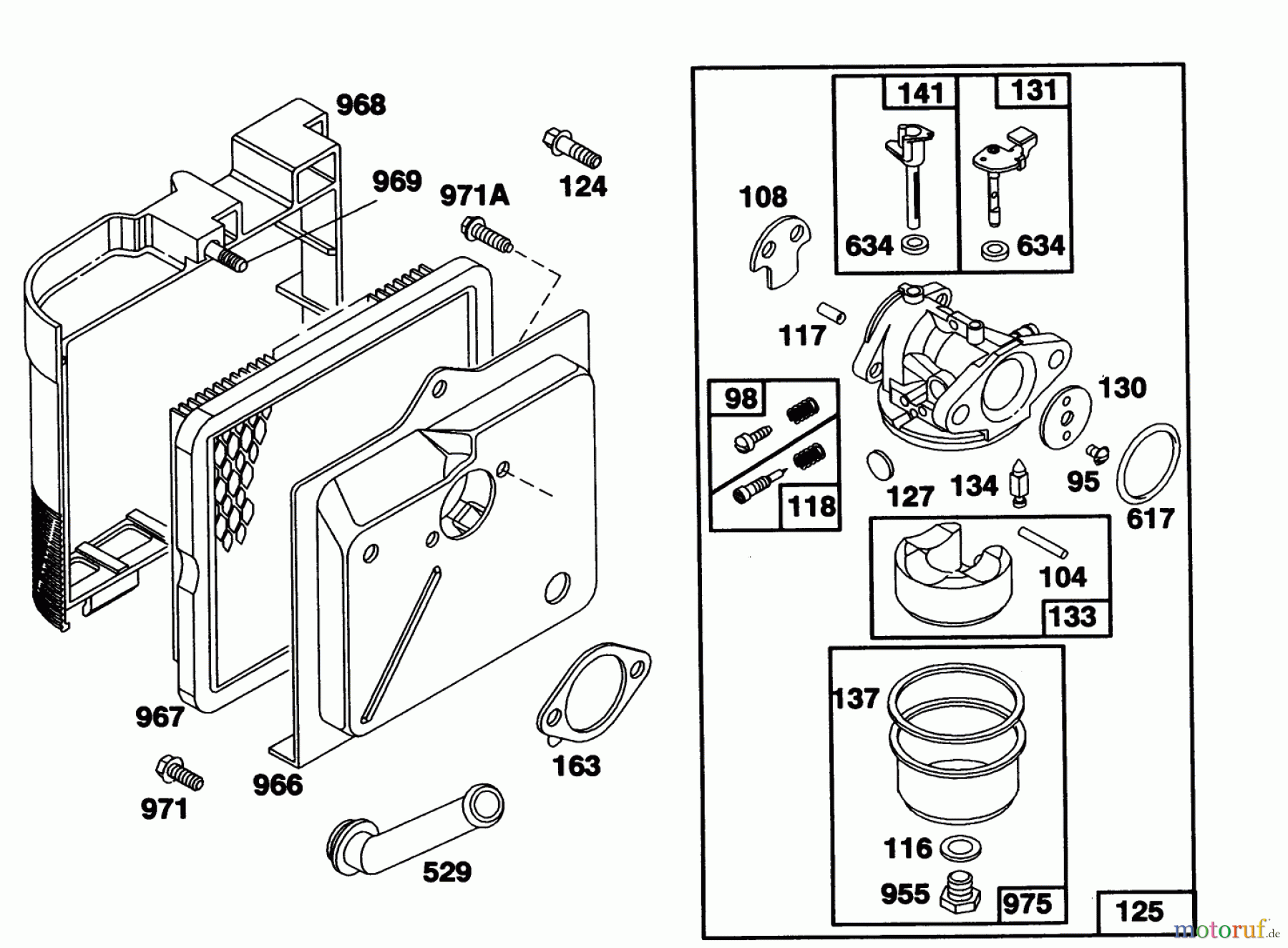Toro Neu Mowers, Walk-Behind Seite 1 20217 - Toro Lawnmower, 1991 (1000001-1999999) ENGINE RIGGS & STRATTON MODEL 124702-3115-01 #3
