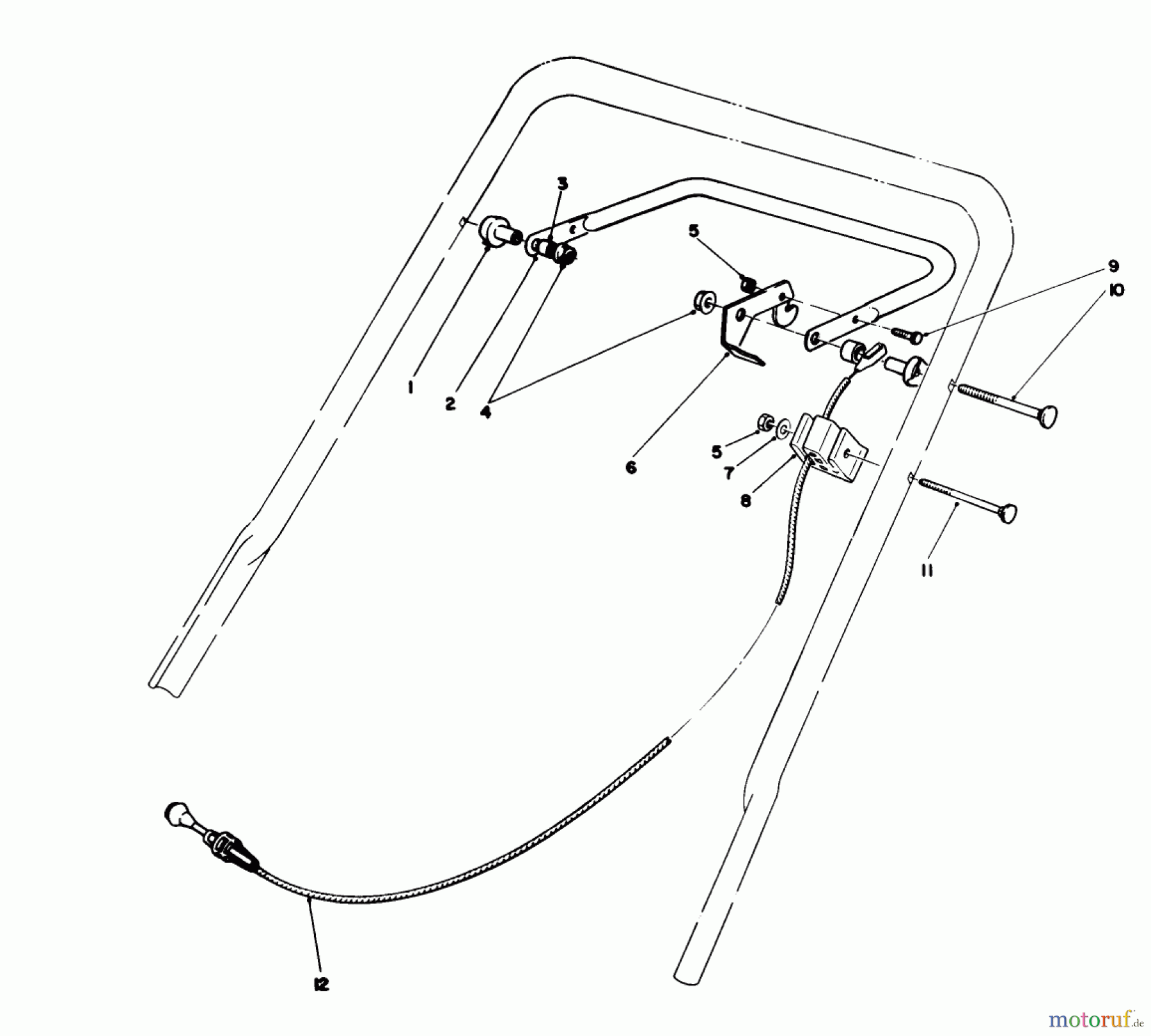 Toro Neu Mowers, Walk-Behind Seite 1 20326 - Toro Lawnmower, 1992 (2000001-2999999) TRACTION CONTROL ASSEMBLY