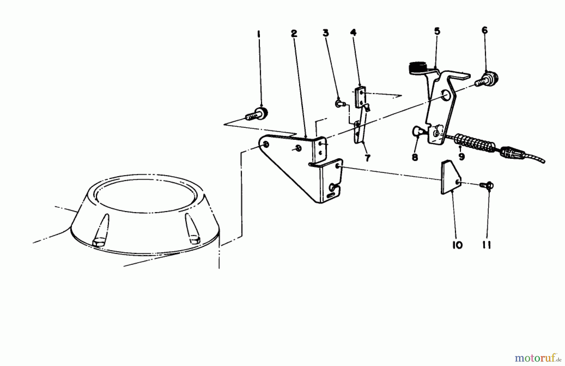  Toro Neu Mowers, Walk-Behind Seite 1 20329 - Toro Lawnmower, 1992 (2000001-2999999) BRAKE ASSEMBLY