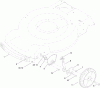 Toro 20333C - 22" Recycler Lawn Mower, 2010 (310000001-310999999) Ersatzteile FRONT AXLE ASSEMBLY