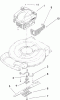Toro 20350 - 22" Recycler Lawn Mower, 2009 (290000001-290999999) Ersatzteile ENGINE AND BLADE ASSEMBLY