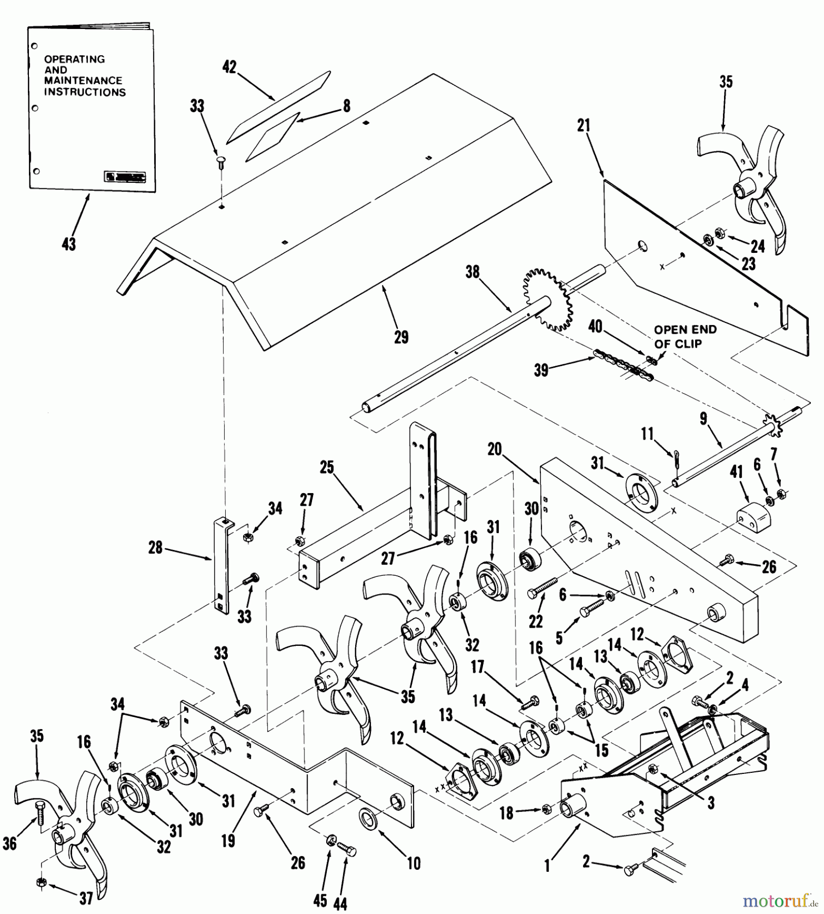 Toro Neu Accessories, Tiller/Cultivator 07-30TL03 - Toro 30