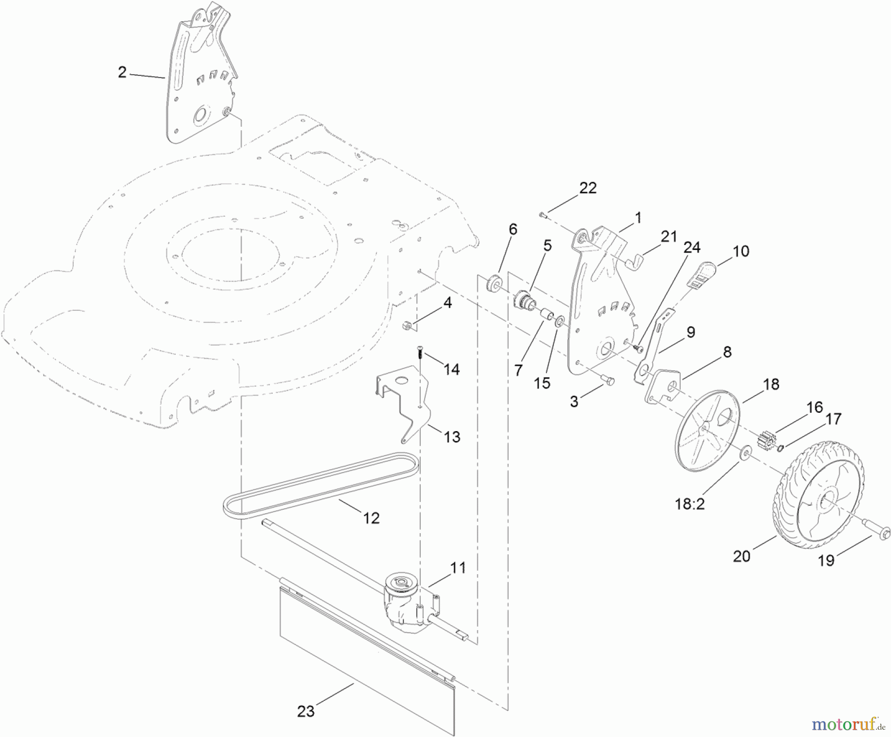  Toro Neu Mowers, Walk-Behind Seite 1 20374 - Toro 22