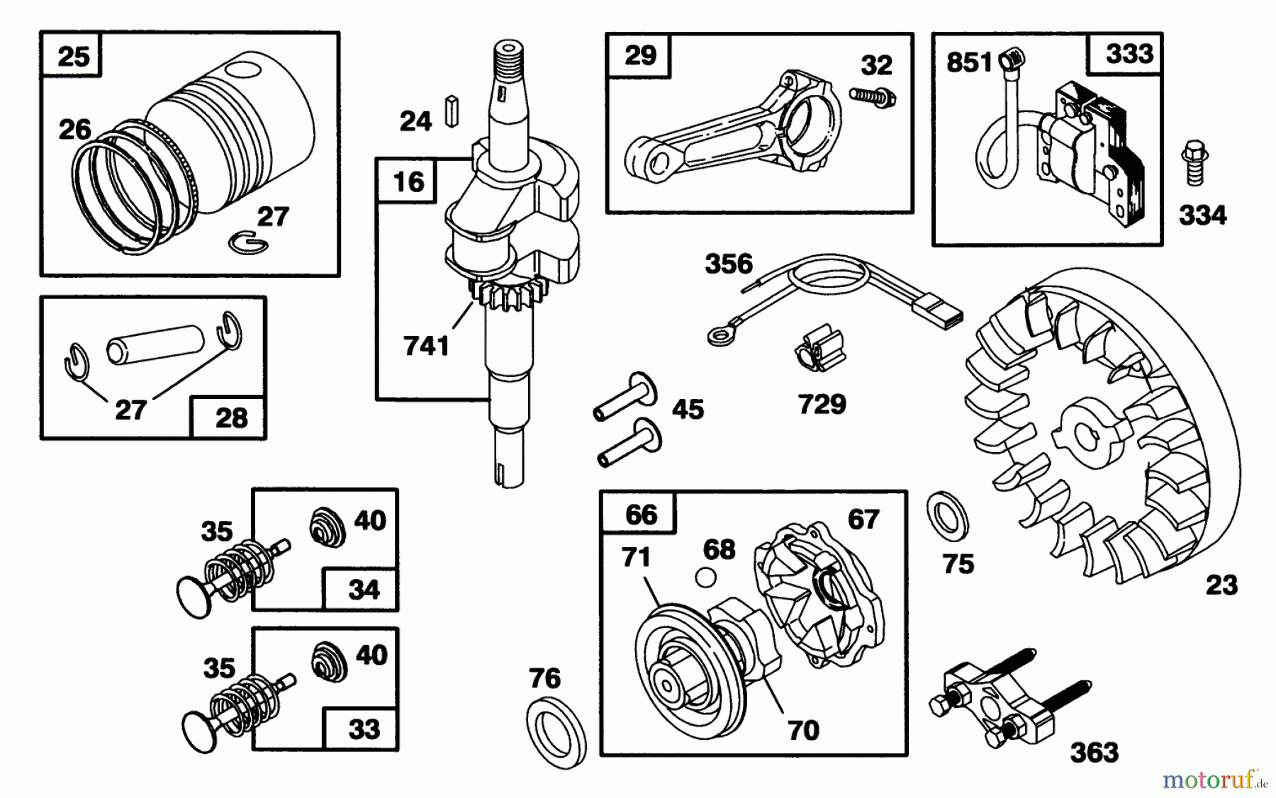 Toro Neu Mowers, Walk-Behind Seite 1 20431 - Toro Lawnmower, 1993 (39000001-39999999) ENGINE BRIGGS & STRATTON MODEL 95902-3154-01 #2