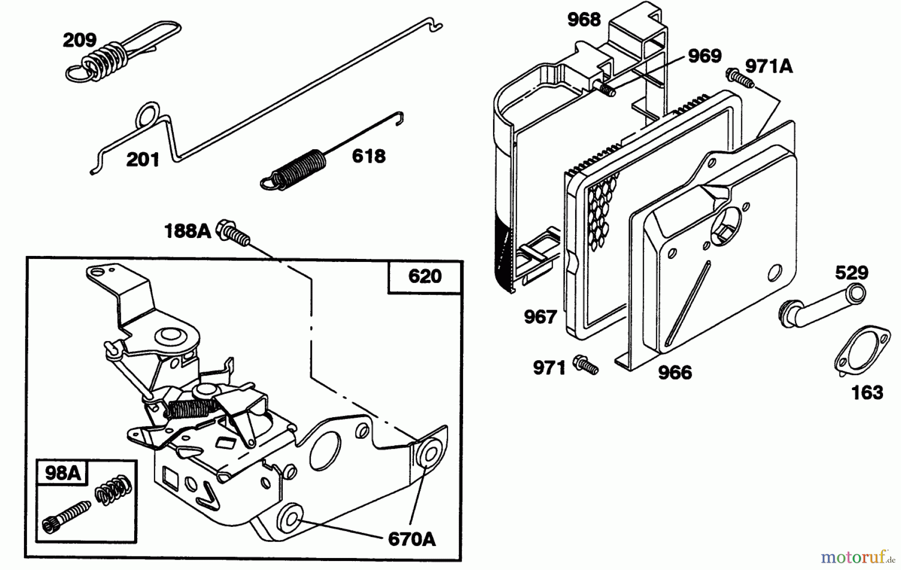  Toro Neu Mowers, Walk-Behind Seite 1 20433 - Toro Lawnmower, 1993 (39000001-39999999) ENGINE BRIGGS & STRATTON MODEL 122702-3171-01 #4