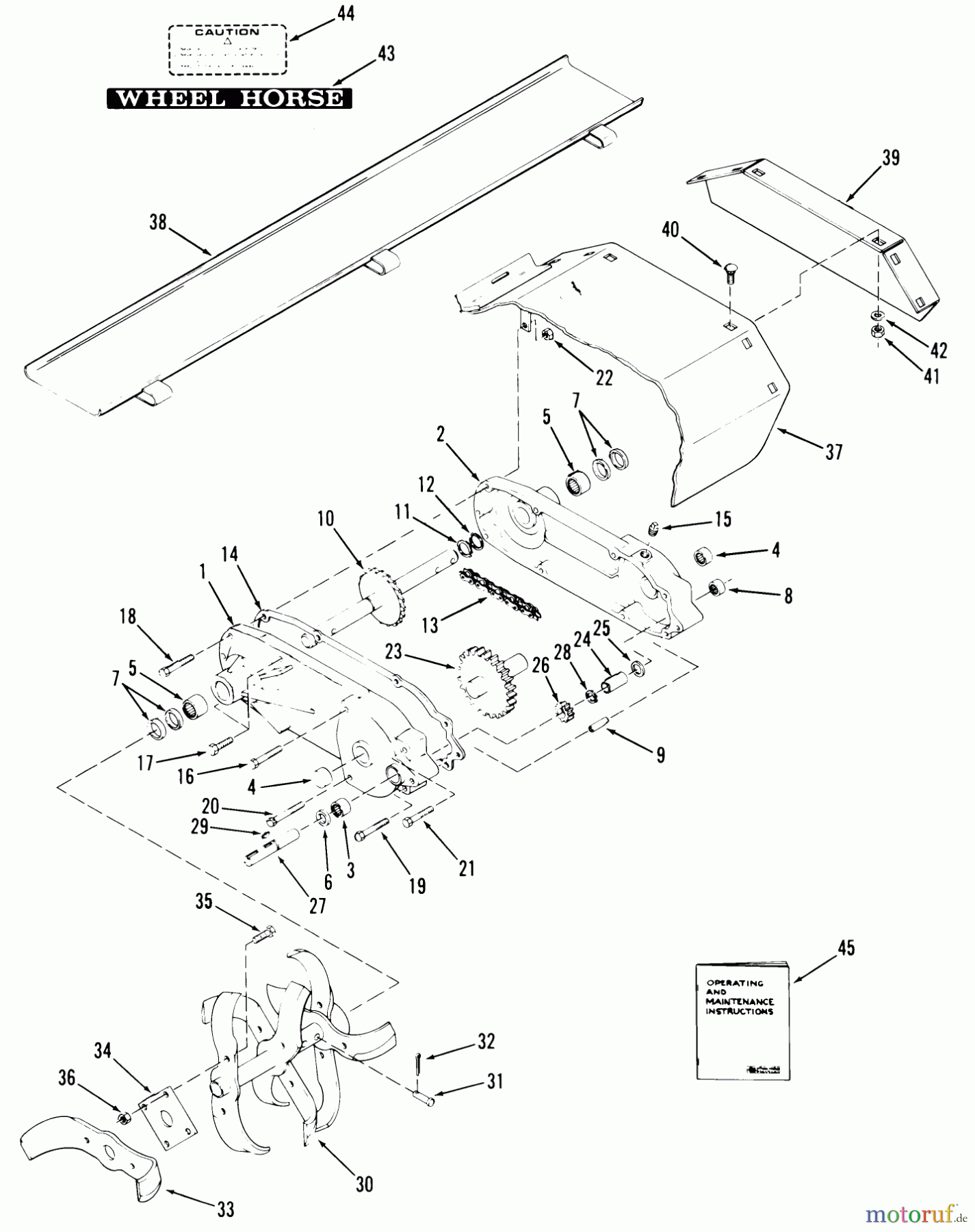 Toro Neu Accessories, Tiller/Cultivator 07-50TL01 - Toro 50