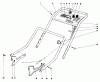 Toro 20440 - Lawnmower, 1974 (4000001-4999999) Ersatzteile HANDLE ASSEMBLY MODEL NO. 20550