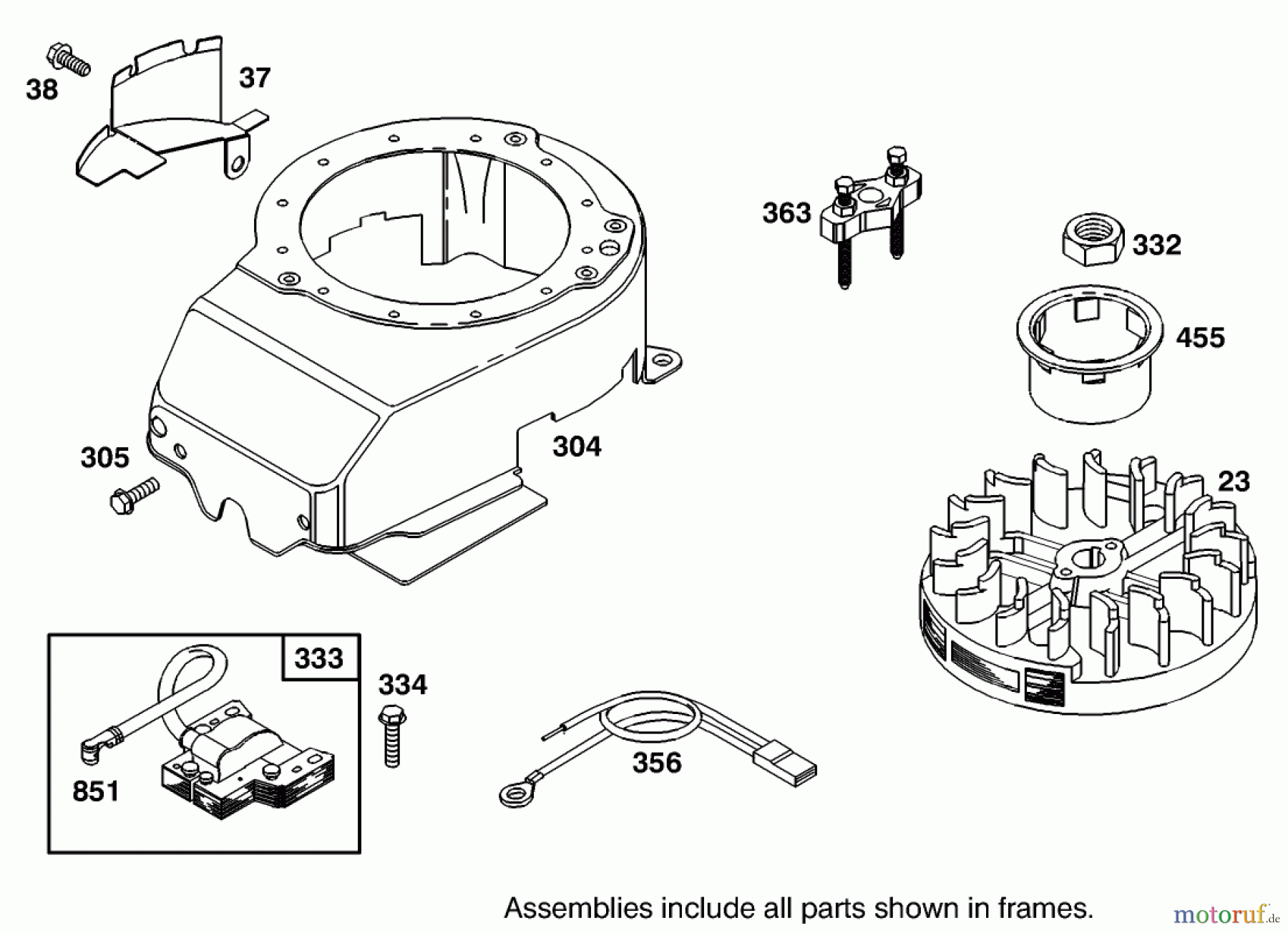  Toro Neu Mowers, Walk-Behind Seite 1 20442 - Toro Lawnmower, 1995 (5900001-5999999) FLYWHEEL ASSEMBLY BRIGGS AND STRATTON 127802-0640-01