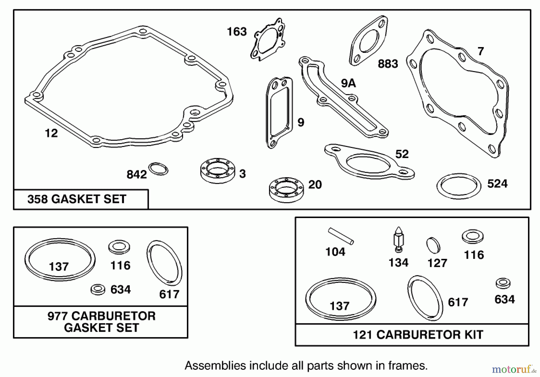  Toro Neu Mowers, Walk-Behind Seite 1 20442 - Toro Lawnmower, 1995 (5900001-5999999) GASKET ASSEMBLY BRIGGS AND STRATTON 127802-0640-01