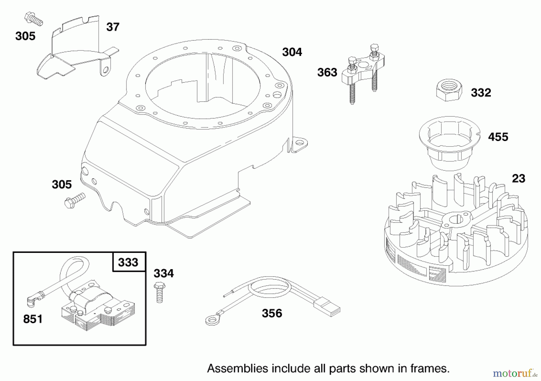  Toro Neu Mowers, Walk-Behind Seite 1 20445 - Toro Lawnmower, 1997 (7900001-7999999) ENGINE BRIGGS & STRATTON MODEL 12F802-1750-A1 #7