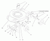 Toro 20445 - Lawnmower, 1997 (7900001-7999999) Ersatzteile HOUSING & WHEEL ASSEMBLY