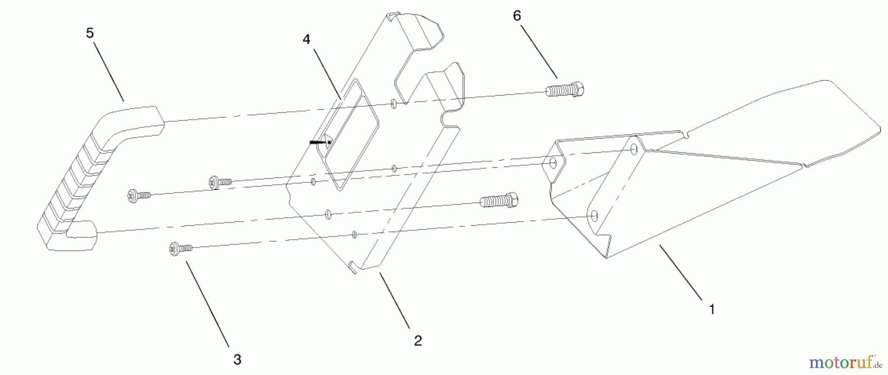 Toro Neu Mowers, Walk-Behind Seite 1 20458 - Toro Lawnmower, 1997 (7900001-7999999) DISCHARGE PLUG ASSEMBLY (MODEL NO. 20458 ONLY)