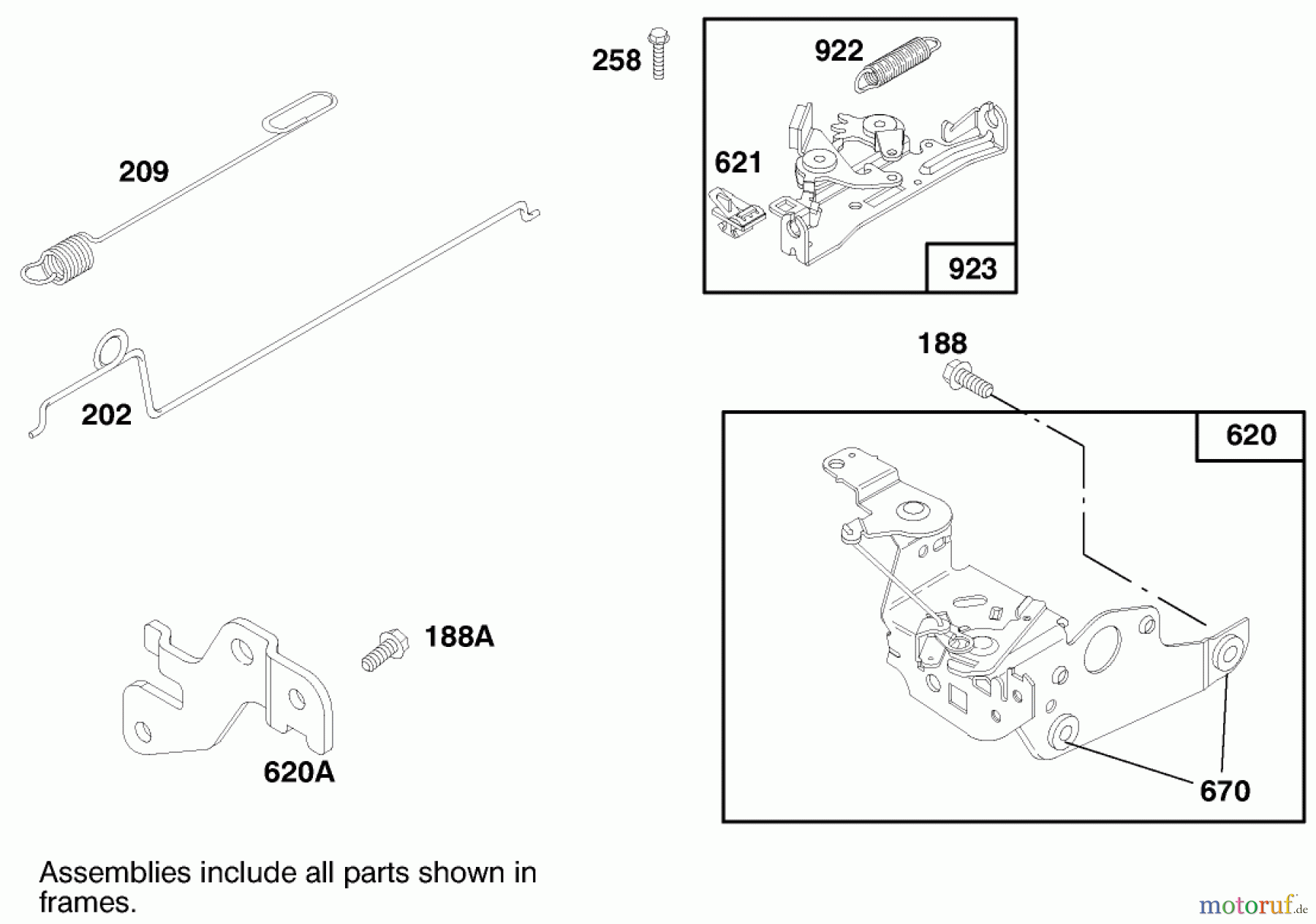 Toro Neu Mowers, Walk-Behind Seite 1 20458 - Toro Lawnmower, 1997 (7900001-7999999) ENGINE BRIGGS & STRATTON MODEL 12H802-0658-01 #4