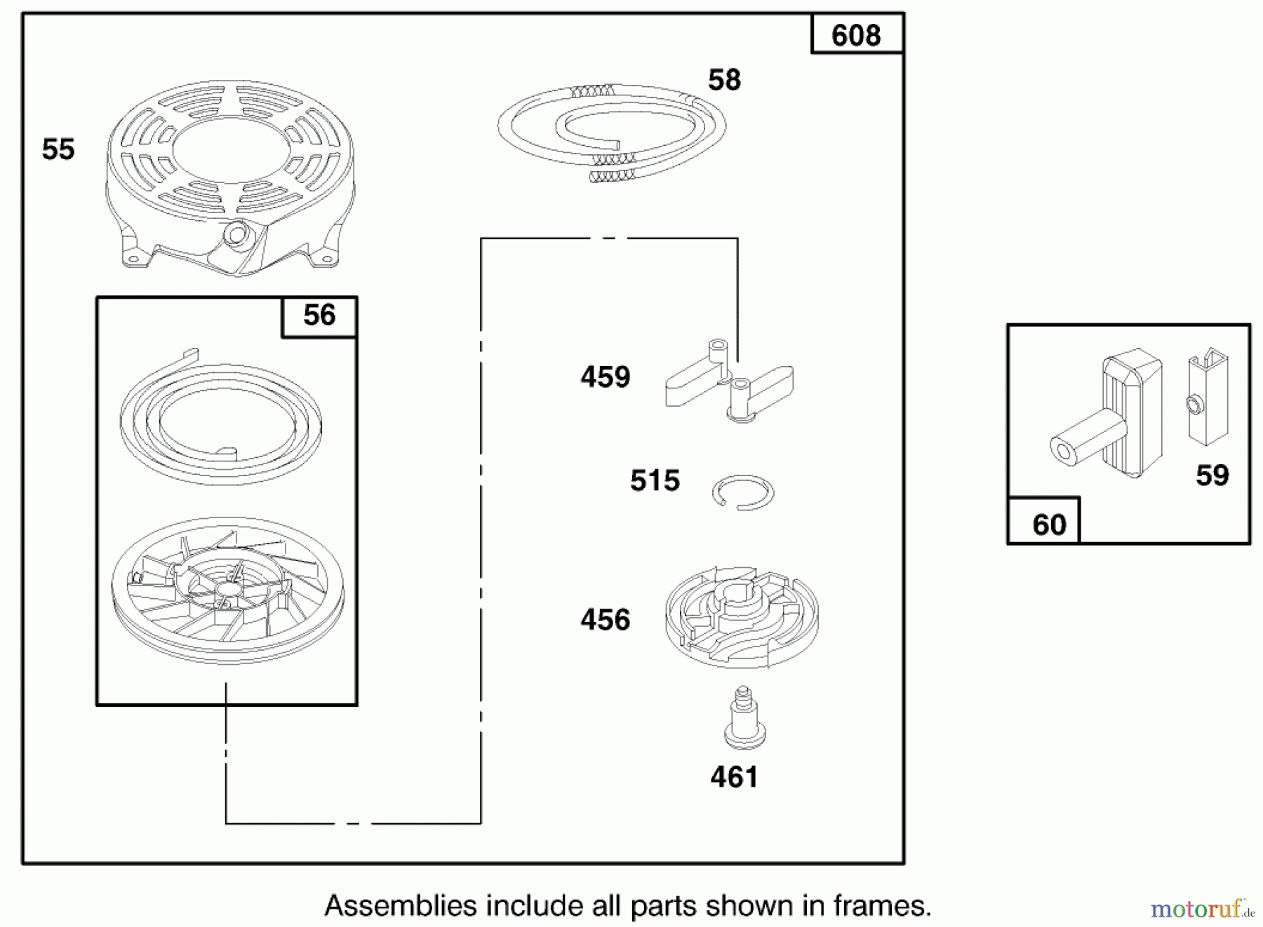  Toro Neu Mowers, Walk-Behind Seite 1 20449 - Toro Lawnmower, 1997 (7900001-7999999) ENGINE BRIGGS & STRATTON MODEL 12F802-0650-01 #6