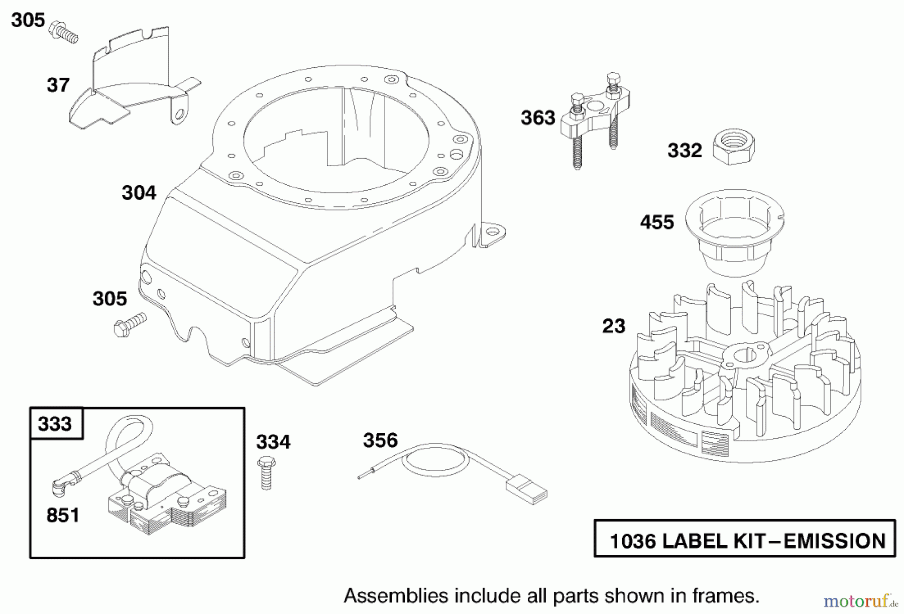 Toro Neu Mowers, Walk-Behind Seite 1 20450 (R-21P) - Toro Recycler Mower, R-21P, 1998 (8900001-8999999) ENGINE BRIGGS & STRATTON MODEL 12F802-1750-E1 #7