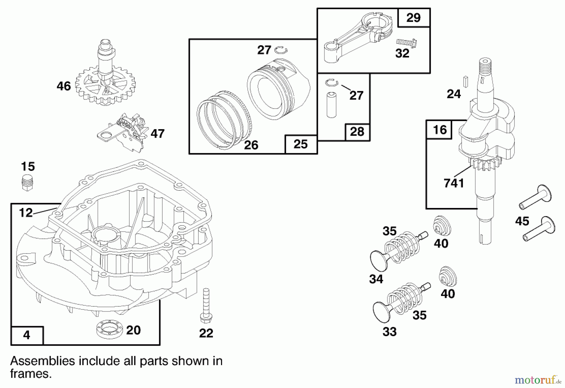 Toro Neu Mowers, Walk-Behind Seite 1 20457 - Toro Lawnmower, 1997 (7900001-7999999) ENGINE BRIGGS & STRATTON MODEL 12H802-1758-A1 #2