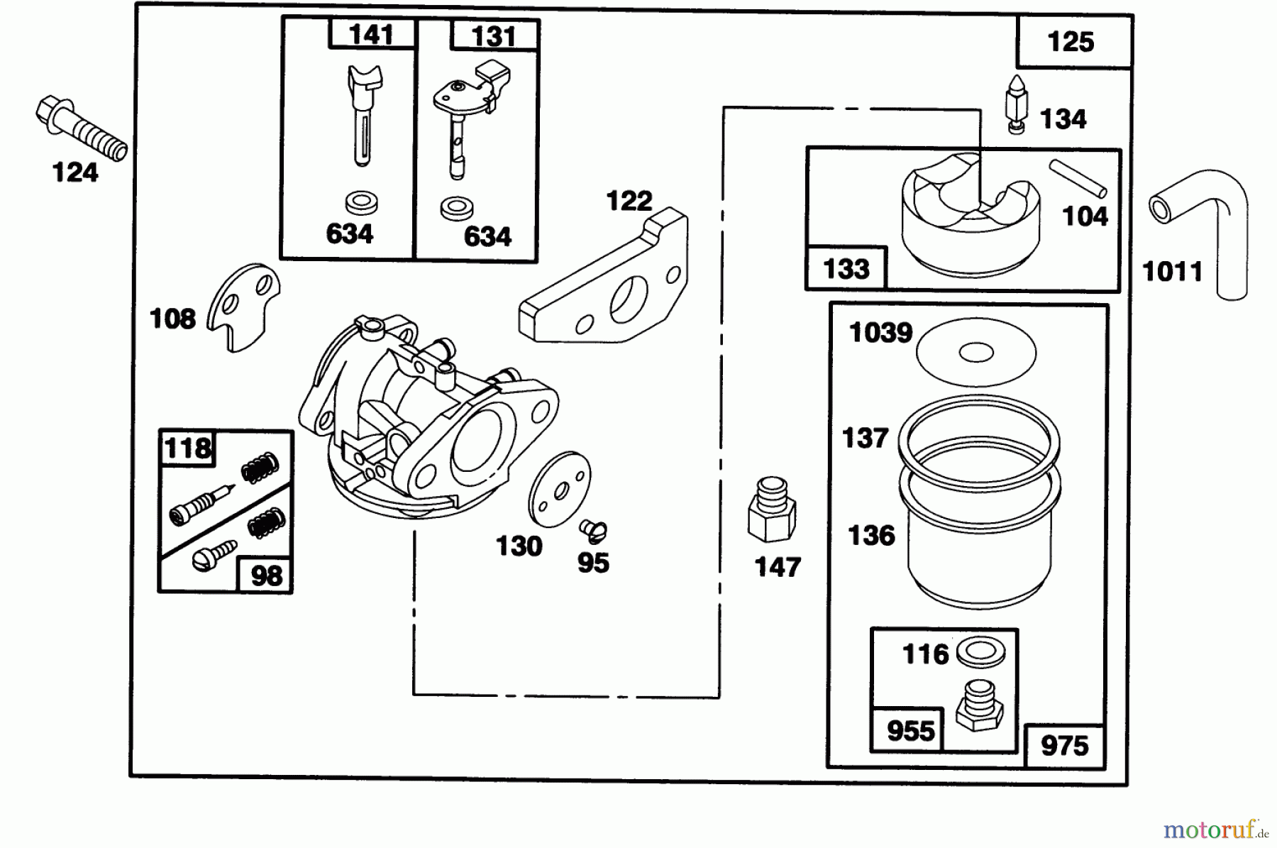 Toro Neu Mowers, Walk-Behind Seite 1 20464 - Toro Super Recycler Lawnmower, 1995 (5900001-5999999) ENGINE GTS 150 MODEL 97772-0118-02 #2