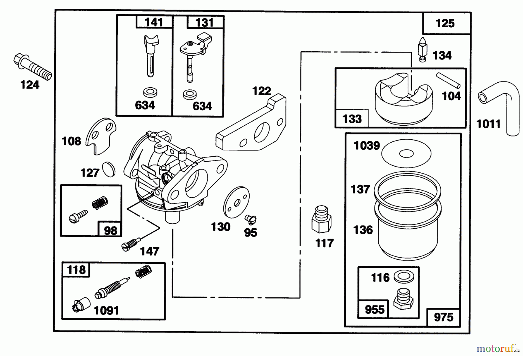 Toro Neu Mowers, Walk-Behind Seite 1 20464 - Toro Super Recycler Lawnmower, 1995 (5900001-5999999) ENGINE GTS 150 MODEL 97772-0318-A2 #2