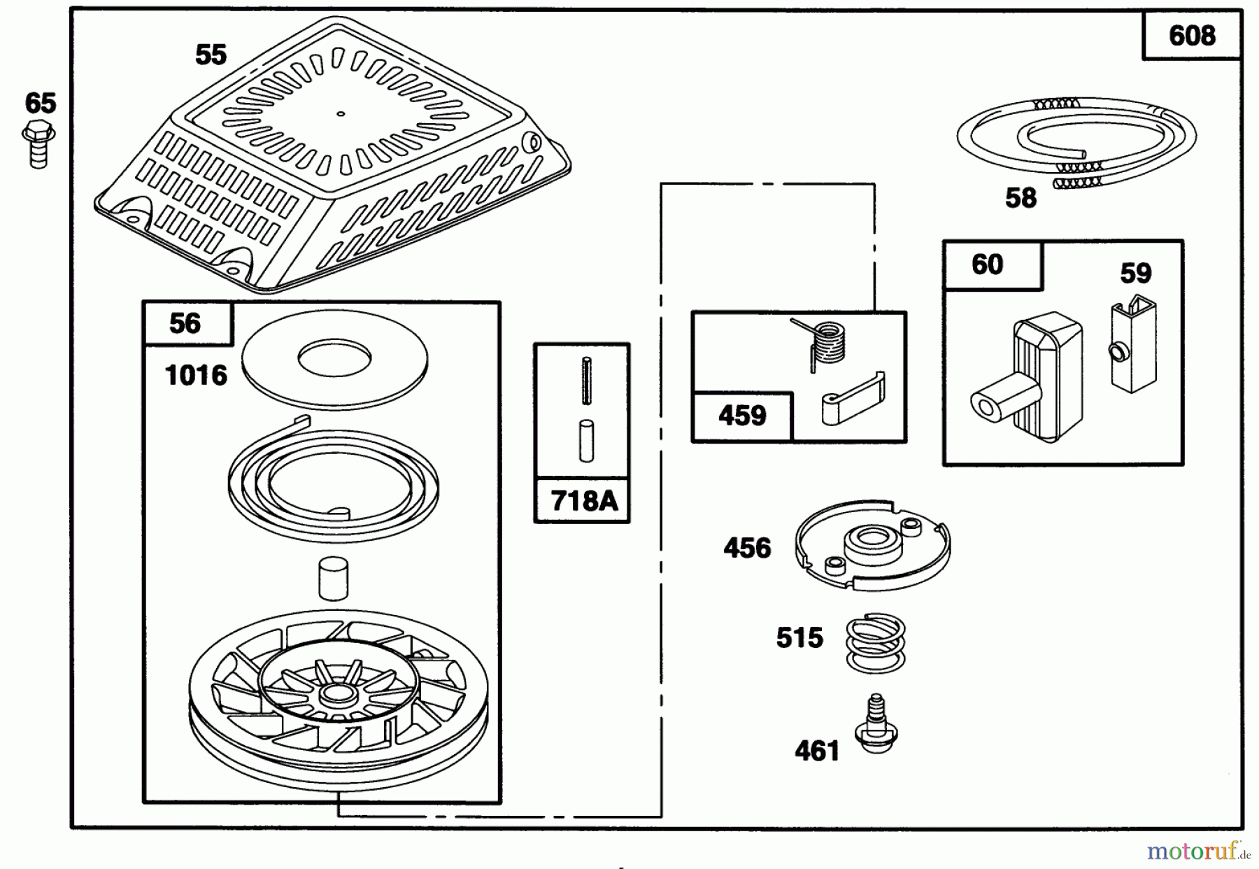  Toro Neu Mowers, Walk-Behind Seite 1 20466 - Toro Super Recycler Lawnmower, 1995 (5900001-5999999) ENGINE GTS 150 (MODEL NO. 20466 ONLY)(MODEL NO. 97777-0311-A1) #5