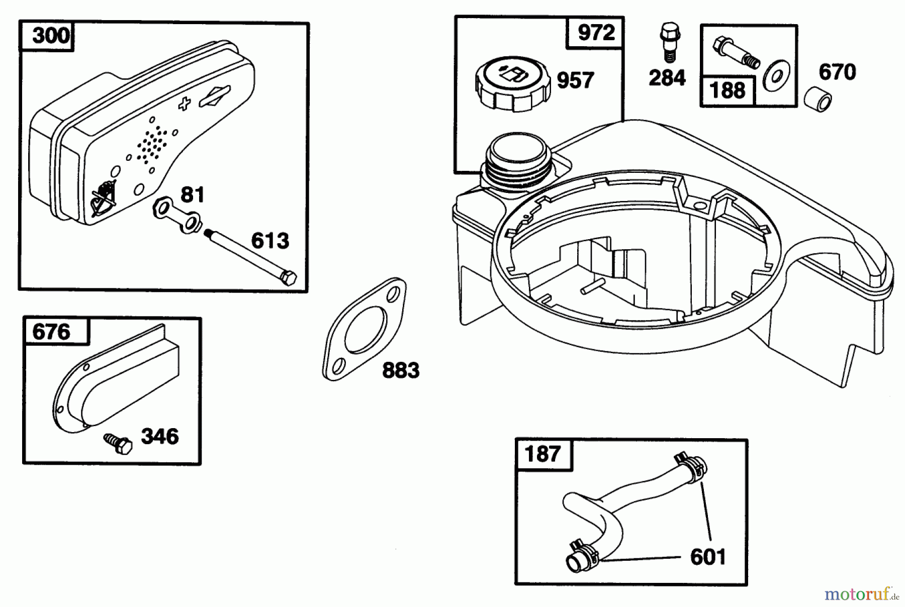 Toro Neu Mowers, Walk-Behind Seite 1 20472 - Toro Super Recycler Lawnmower, 1996 (6900001-6999999) ENGINE BRIGGS & STRATTON MODEL 128807-0658-01 #9