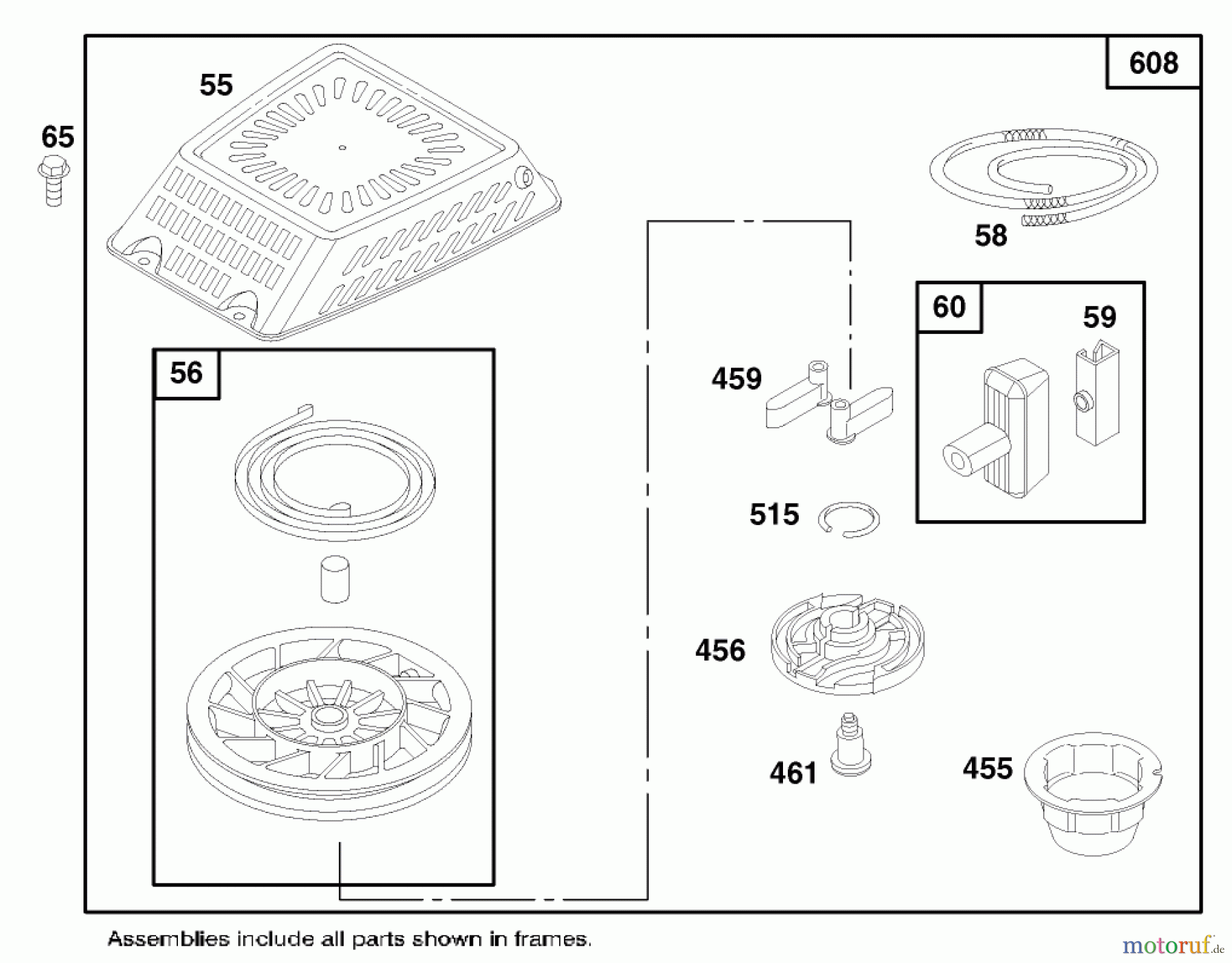 Toro Neu Mowers, Walk-Behind Seite 1 20474 - Toro Super Recycler Lawnmower, 1996 (6900001-6999999) ENGINE GTS 150 #6