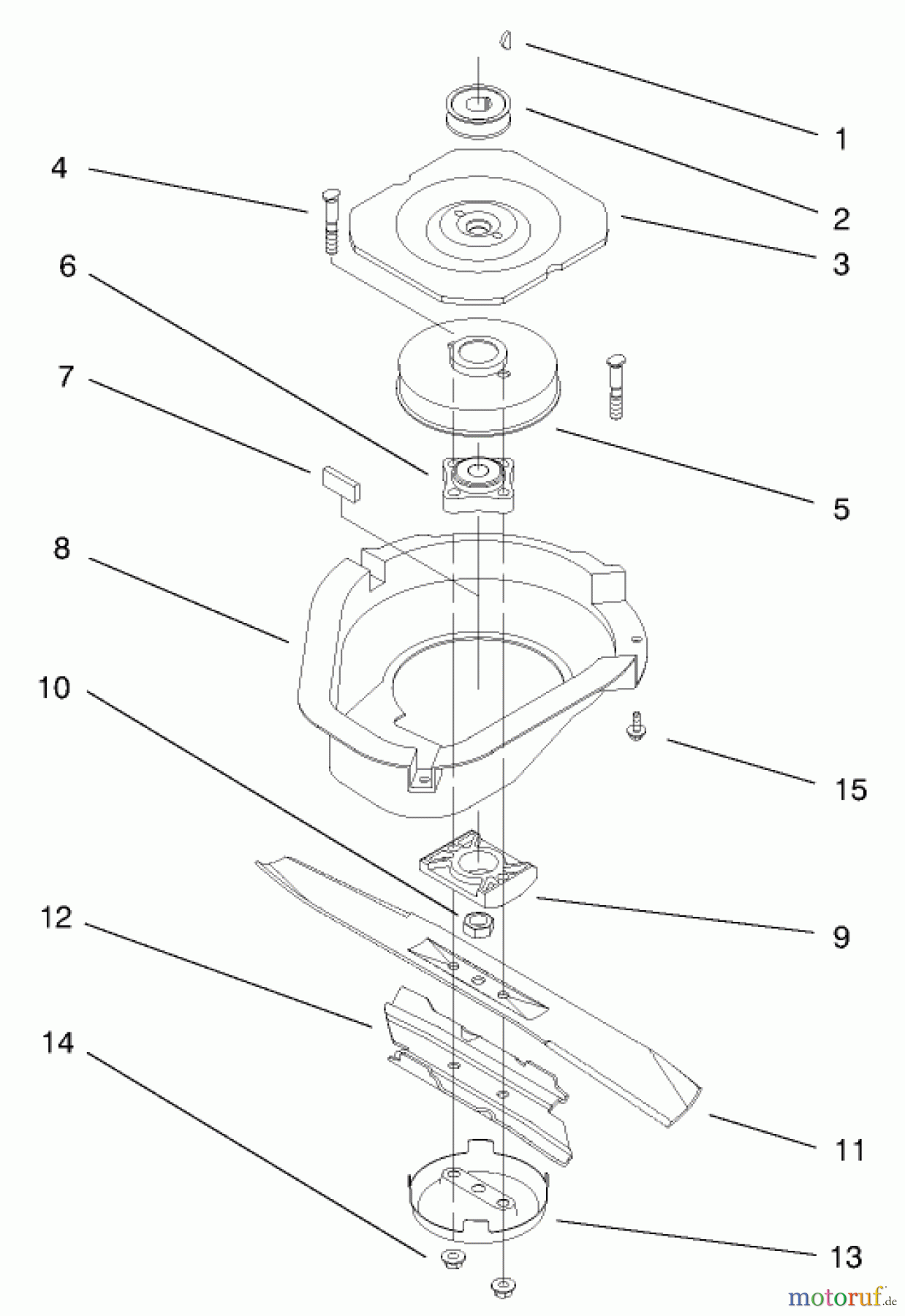  Toro Neu Mowers, Walk-Behind Seite 1 20476 - Toro Lawnmower, 1996 (6900001-6999999) BLADE BRAKE CLUTCH ASSEMBLY