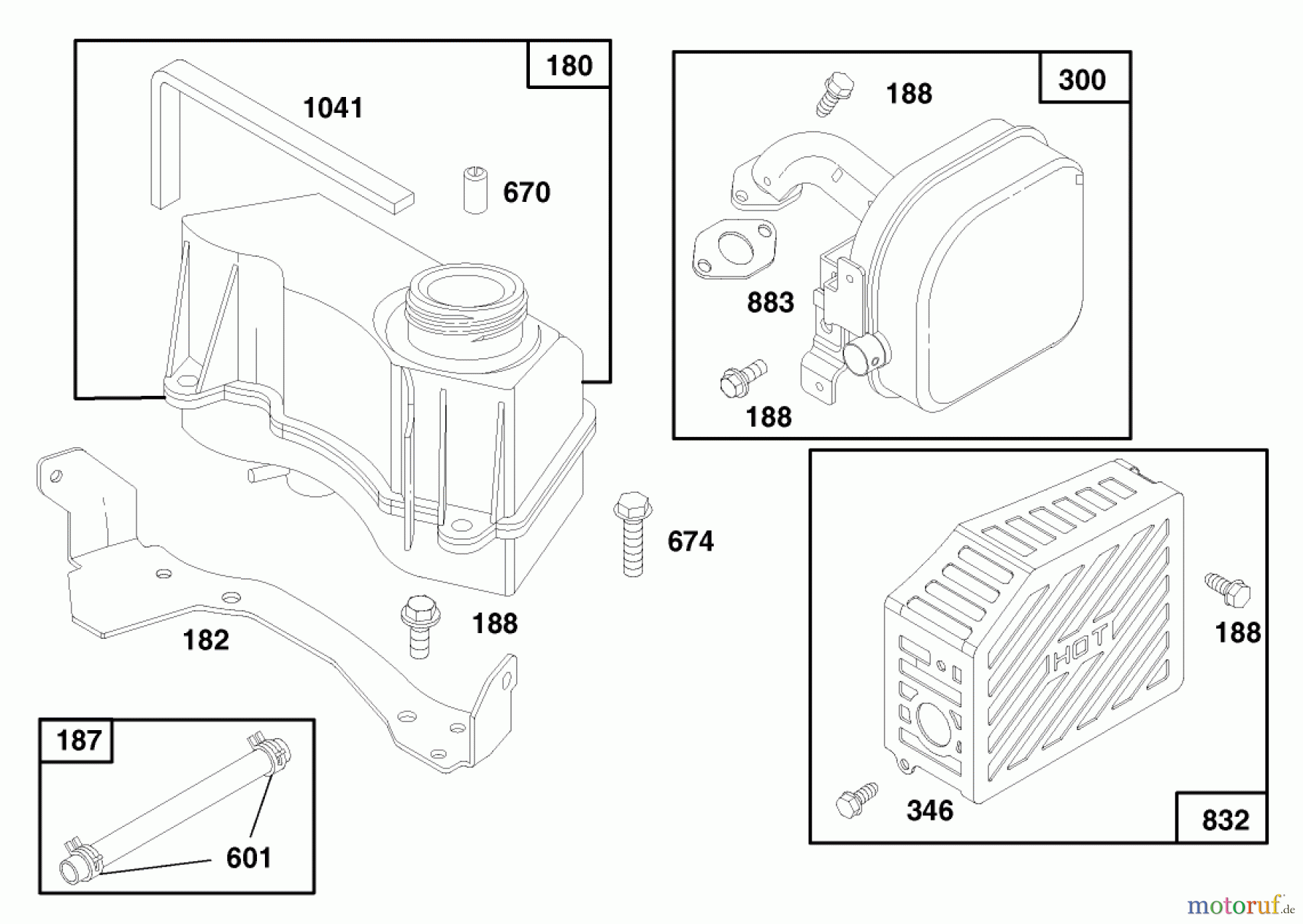  Toro Neu Mowers, Walk-Behind Seite 1 20475 - Toro Lawnmower, 1996 (6900001-6999999) ENGINE GTS 150 (MODEL NO. 20475 ONLY) #8