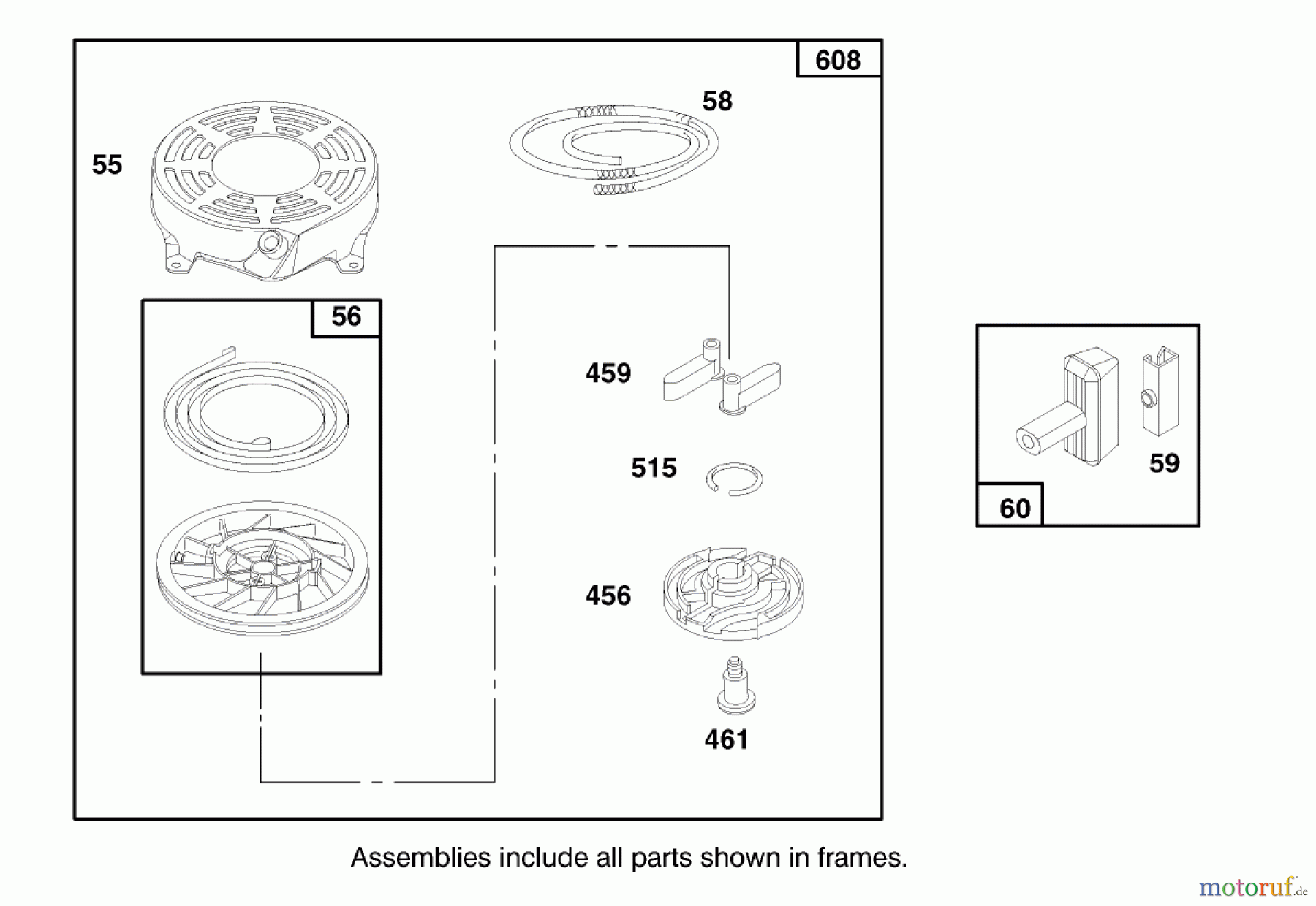 Toro Neu Mowers, Walk-Behind Seite 1 20479 - Toro Super Recycler Lawnmower, 1997 (7900001-7999999) ENGINE BRIGGS & STRATTON MODEL 12H802-0658-01 #6