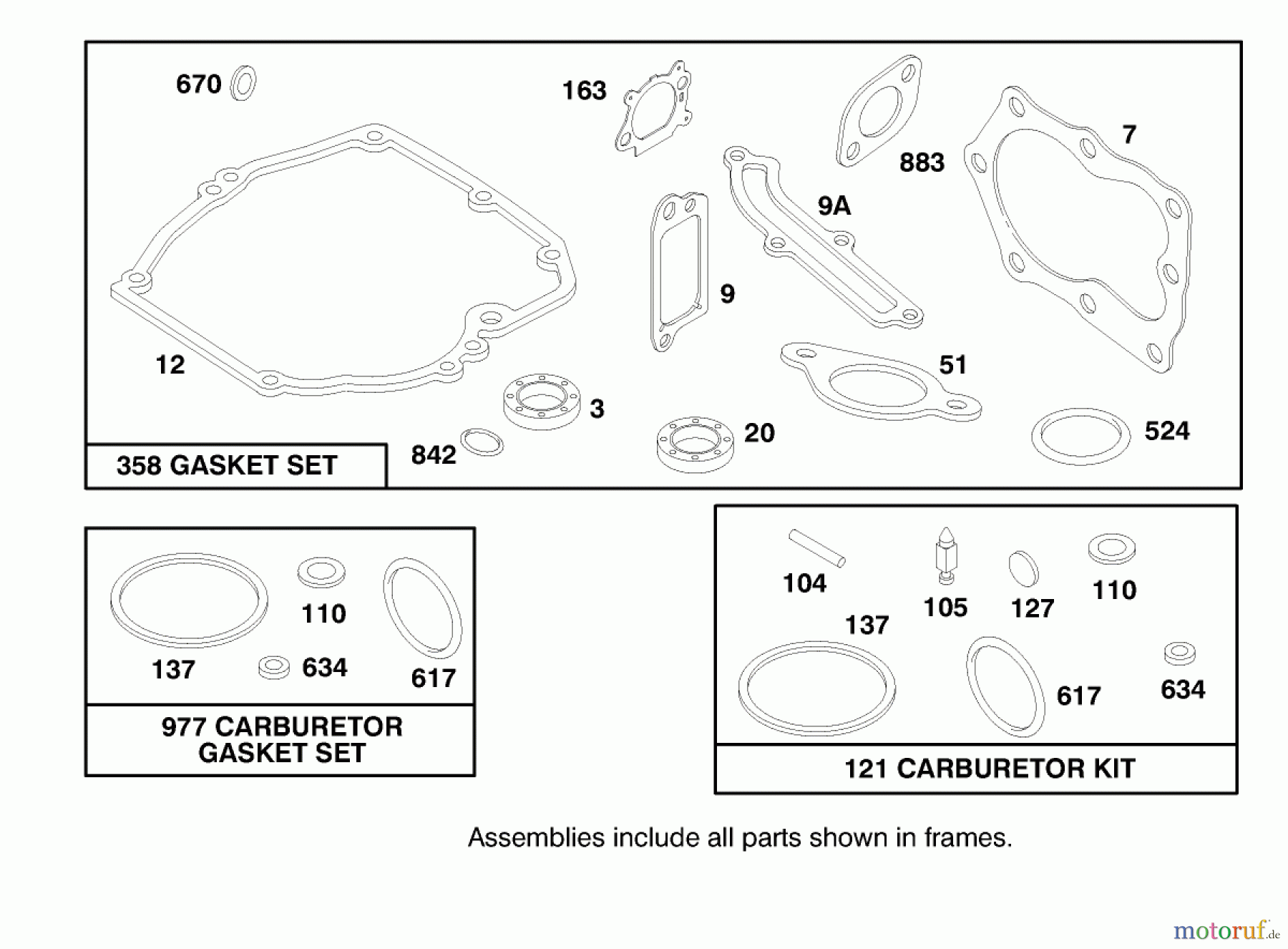  Toro Neu Mowers, Walk-Behind Seite 1 20479 - Toro Super Recycler Lawnmower, 1997 (7900001-7999999) ENGINE BRIGGS & STRATTON MODEL 12H802-0658-01 #9