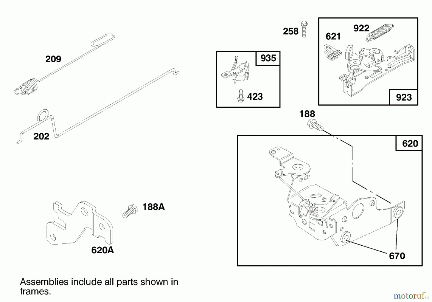  Toro Neu Mowers, Walk-Behind Seite 1 20480 - Toro Super Recycler Lawnmower, 1997 (7900001-7999999) ENGINE BRIGGS & STRATTON MODEL 12H807-0660-01 #3
