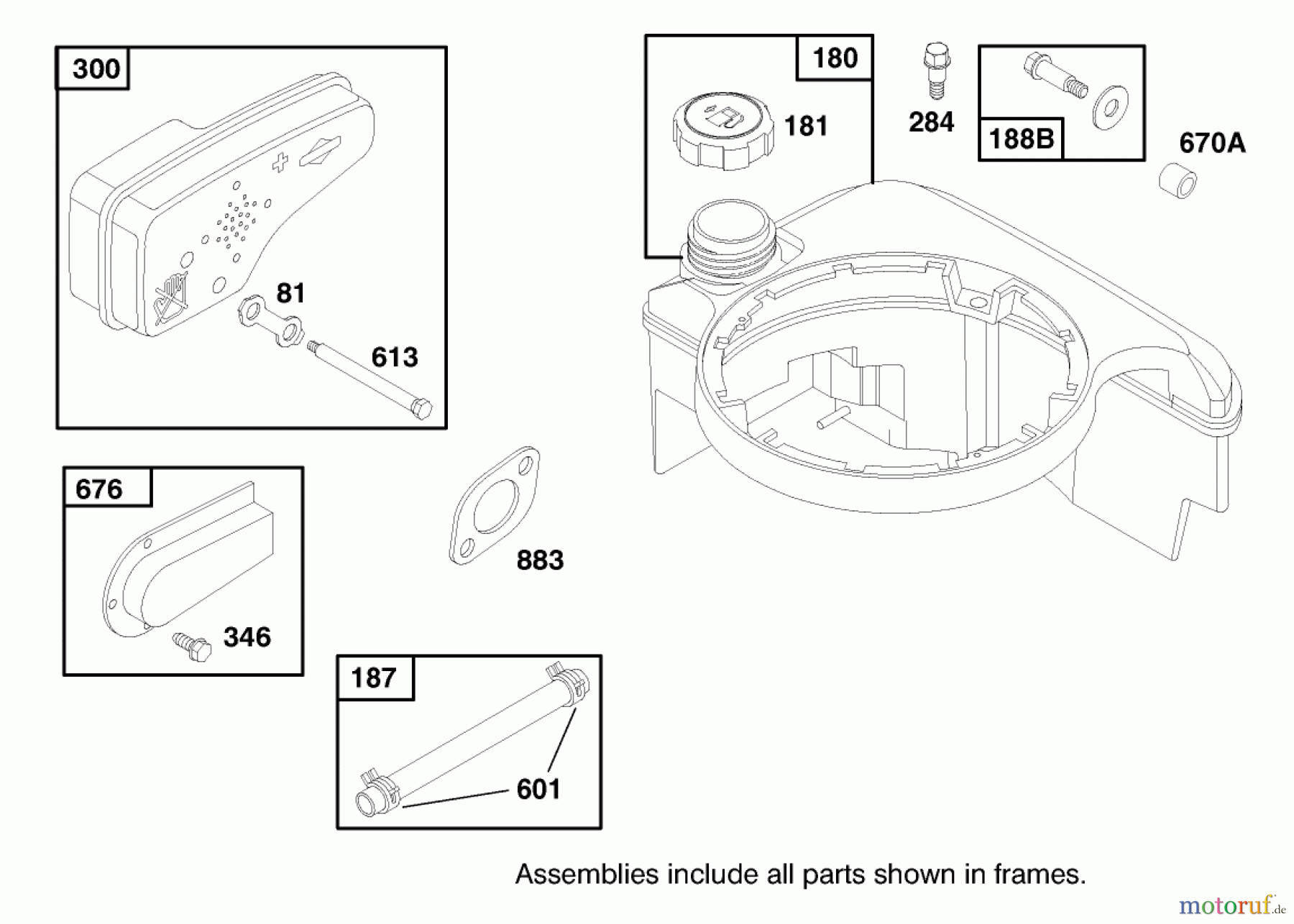  Toro Neu Mowers, Walk-Behind Seite 1 20480 - Toro Super Recycler Lawnmower, 1997 (7900001-7999999) ENGINE BRIGGS & STRATTON MODEL 12H807-0660-01 #6