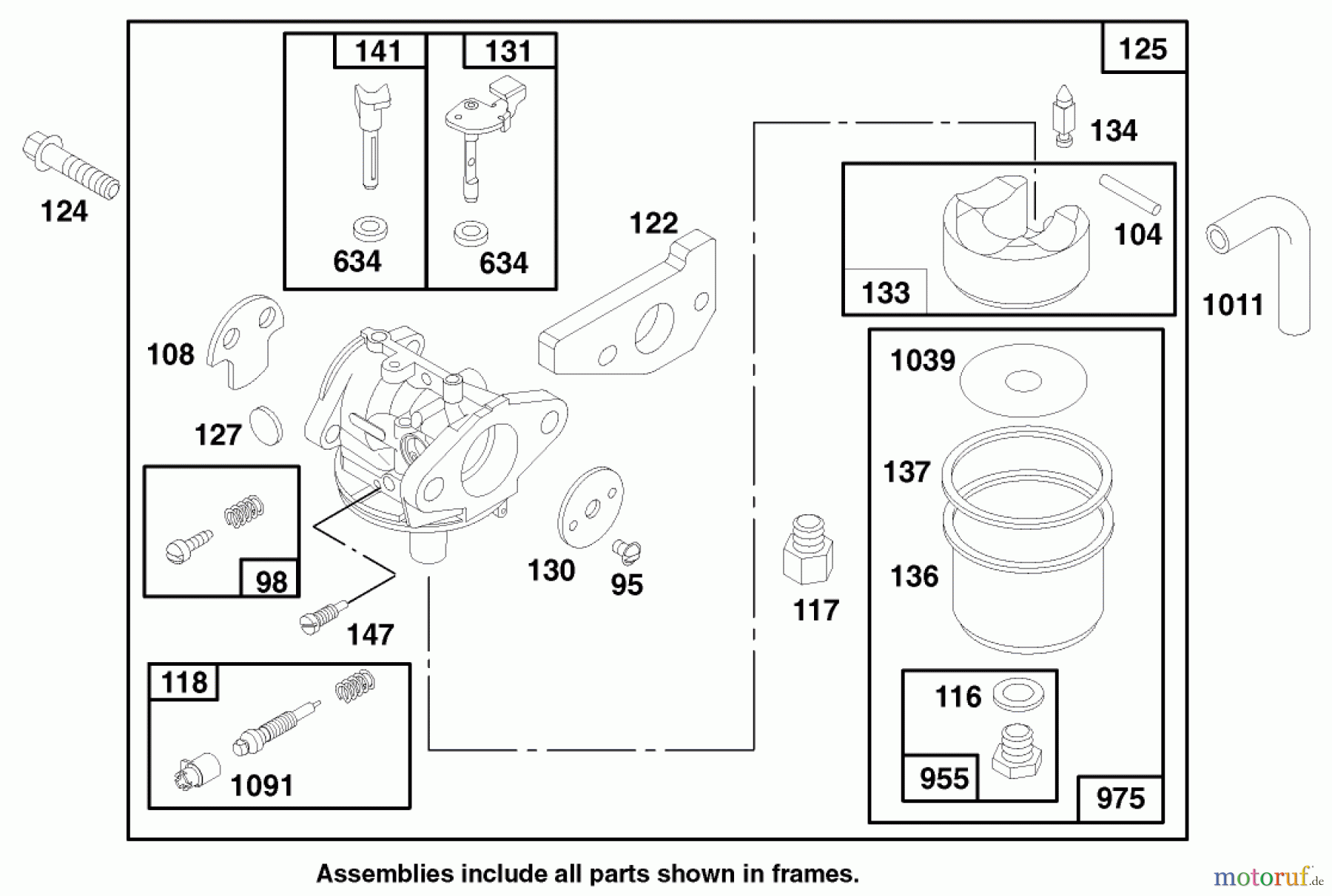 Toro Neu Mowers, Walk-Behind Seite 1 20483 - Toro Lawnmower, 1997 (790000001-799999999) ENGINE GTS 150 (MODEL NO. 20482 ONLY) #3