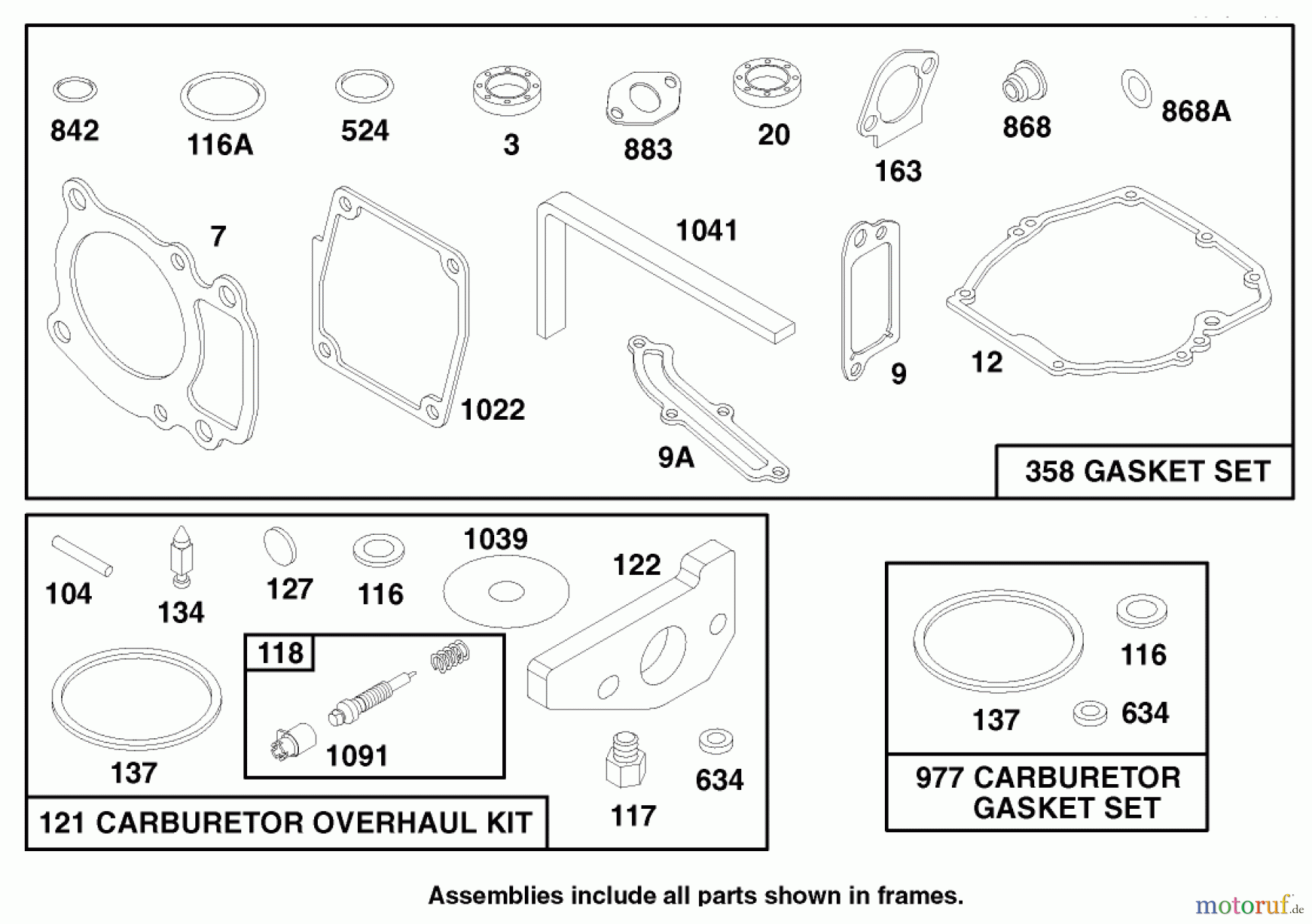 Toro Neu Mowers, Walk-Behind Seite 1 20483 - Toro Lawnmower, 1997 (790000001-799999999) ENGINE GTS 150 (MODEL NO. 20482 ONLY) #7