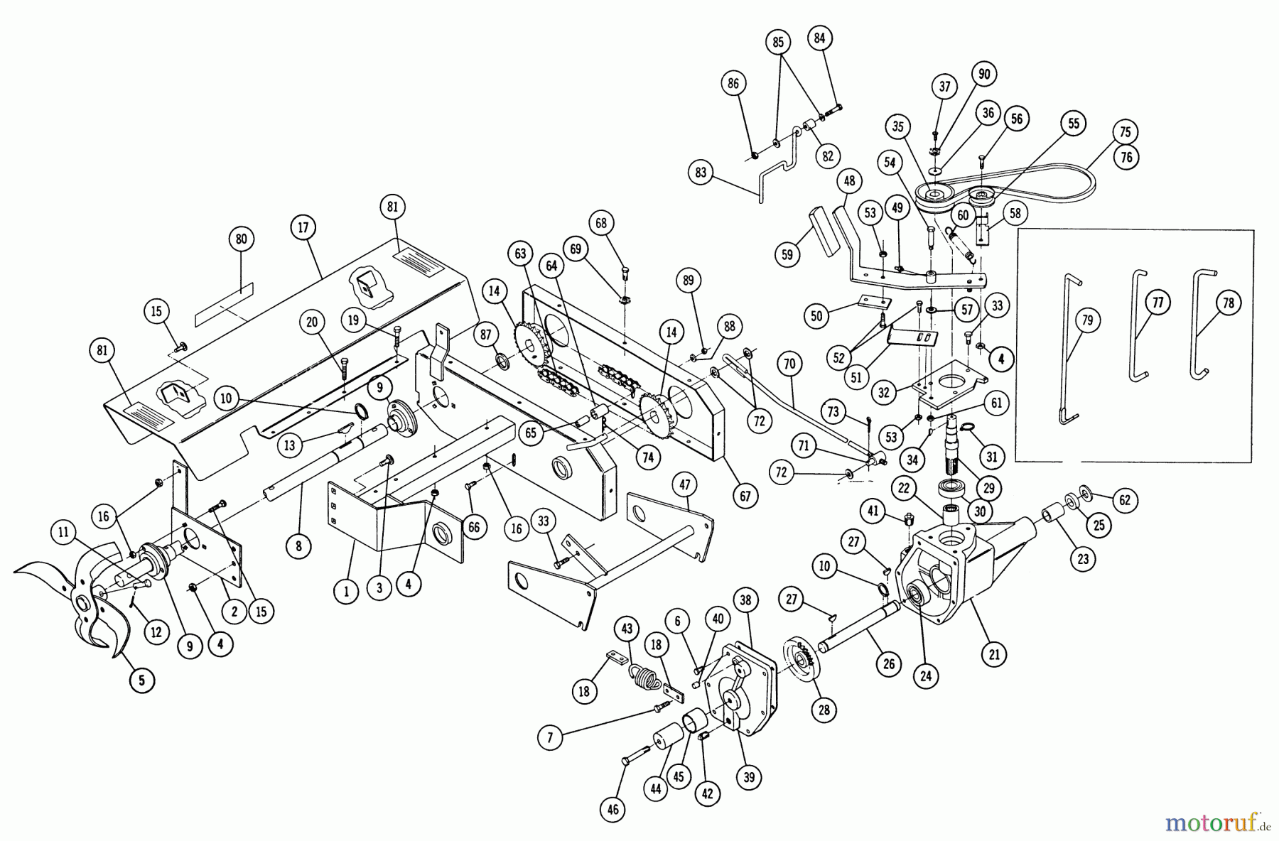 Toro Neu Accessories, Tiller/Cultivator 7-1221 - Toro 32