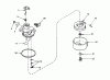 Toro 20517 - Lawnmower, 1977 (7000001-7999999) Ersatzteile CARBURETOR NO. 631831 (MODELS 20517, 20644 AND 20657)