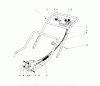 Toro 20517 - Lawnmower, 1977 (7000001-7999999) Ersatzteile HANDLE ASSEMBLY (MODEL NO. 20517)