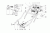 Toro 20517 - Lawnmower, 1977 (7000001-7999999) Ersatzteile HANDLE ASSEMBLY (MODEL NO. 20644 AND 20657)