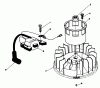 Toro 20522C - Lawnmower, 1987 (7000001-7999999) Ersatzteile MAGNETO & FLYWHEEL ASSEMBLY (ENGINE MODEL NO. VMG6)