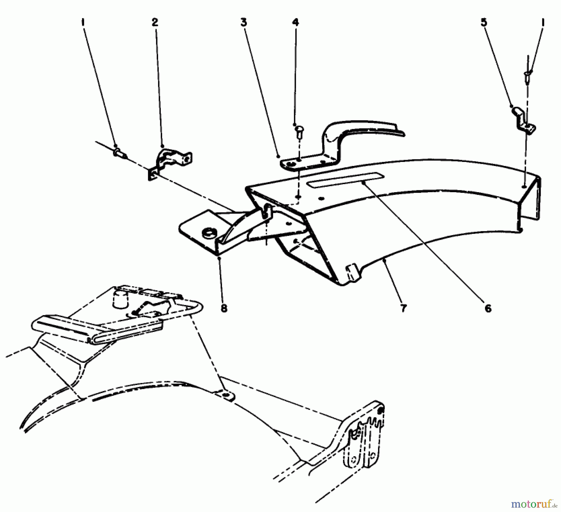  Toro Neu Mowers, Walk-Behind Seite 1 20522C - Toro Lawnmower, 1987 (7000001-7999999) SIDE DISCHARGE CHUTE MODEL NO. 59110 (OPTIONAL)