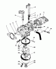 Toro 20526 - Lawnmower, 1987 (7000001-7999999) Ersatzteile CARBURETOR ASSEMBLY (MODEL NO. VMG6)
