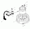 Toro 20526C - Lawnmower, 1987 (7000001-7999999) Ersatzteile MAGNETO & FLYWHEEL ASSEMBLY (MODEL NO. VMG6)