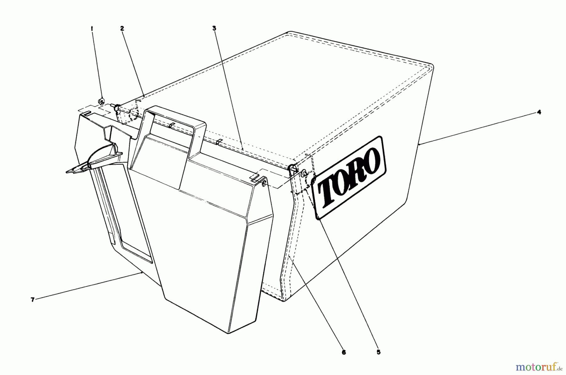 Toro Neu Mowers, Walk-Behind Seite 1 20526C - Toro Lawnmower, 1989 (9000001-9999999) GRASS BAG ASSEMBLY NO. 11-0159