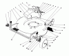 Toro 20532 - Lawnmower, 1989 (9000001-9999999) Ersatzteile HOUSING ASSEMBLY (USED ON SER. NOS. 9000101-9001531, 9004073 AND UP)