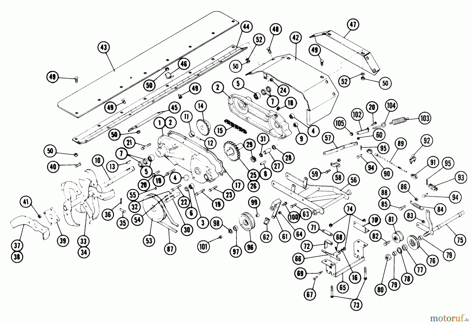 Toro Neu Accessories, Tiller/Cultivator 7-1252 - Toro 36