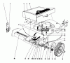 Toro 20550 - Lawnmower, 1975 (5000001-5999999) Ersatzteile FRONT WHEEL AND PIVOT ARM ASSEMBLY