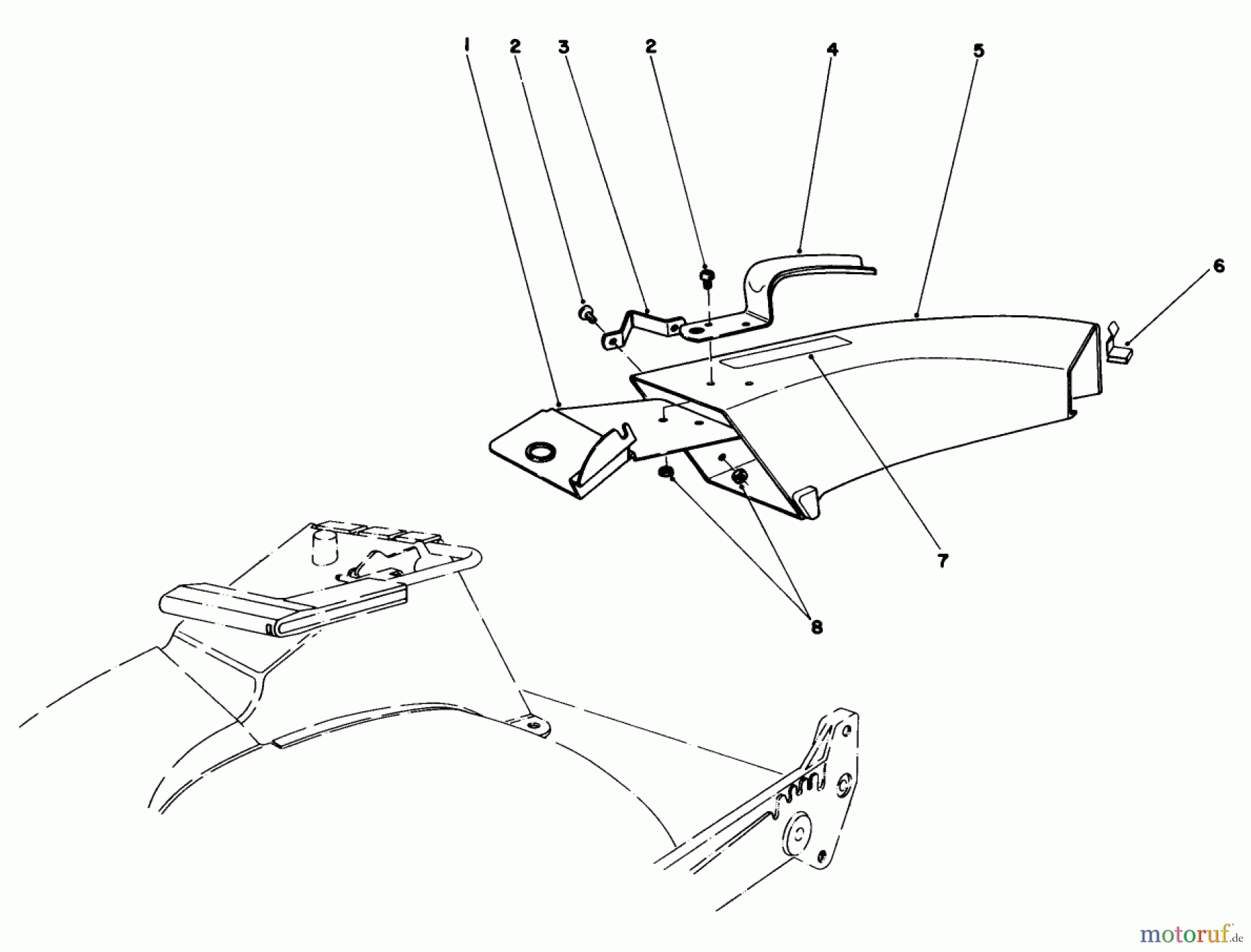 Toro Neu Mowers, Walk-Behind Seite 1 20570 - Toro Lawnmower, 1983 (3000001-3999999) SIDE DISCHARGE CHUTE MODEL NO. 59108 (OPTIONAL)